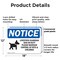 Signmission Livestock Guardian Dog On Duty OSHA Notice Sign, Plastic, 18in W x 12in L, 2PK OS-2PACK-NS-P-1218-L-14022 - alternate 7